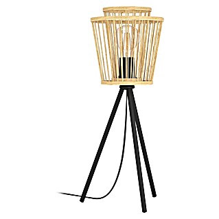 Eglo Hykeham Lámpara de sobremesa (40 W, Ø x Al: 21 x 57 cm, Bambú, E27)
