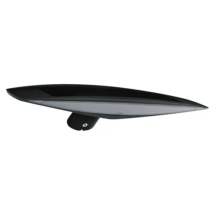 Paulmann Solar-Außenwandleuchte Kiran - 3 W, L x B x H: 16,8 x 30 x 6,5 cm, Anthrazit, IP44, 180 lm - Ein modernes LED-Solarstraßenlampe-Design in Schwarz. Solarpaneel oben, LED-Leuchtfläche unten und Halterung an der Seite.