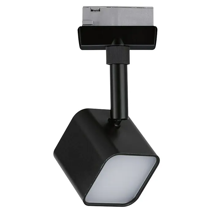 Paulmann URail LED-Spot Muri - Schwarz-matt, 5 x 5 x 14 cm - Schwarzer LED-Strahler für die Deckenmontage. Der Strahler hat eine quadratische Form mit abgerundeten Ecken und sorgt für gerichtetes Licht.