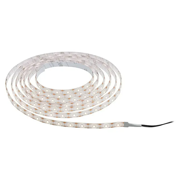 Paulmann LED-Band Outdoor Solar - Länge: 300 cm, Lichtfarbe: Warmweiß, 220 V - 240 V - Eine LED-Lichterkette auf einer Rolle, mit hellem Licht und Klebeband zur einfachen Montage. Perfekt für stimmungsvolle Beleuchtung im Innenbereich.