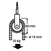 HBS Betz Seilrolle (Typ: Vogelseilrolle, Polyamid, Traglast: 22 kg, Durchmesser: 60 mm, 1 Stk.)
