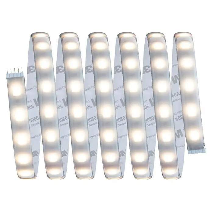Paulmann MaxLED 500 LED-Band RGBW IP44 - Länge: 250 cm, Lichtfarbe: RGBW, 30 W, 1.100 lm - LED-Streifen mit warmweißen Lichtern. Ideal für indirekte Beleuchtung und Dekoration. Flexible Installation mit Klebestreifen.