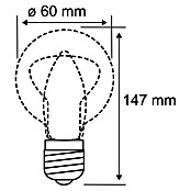 Paulmann Bombilla LED Gota (E27, Intensidad regulable, Blanco cálido, 400 lm, 4 W, Forma de la lámpara: Gota) | BAUHAUS