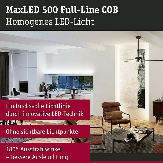 Paulmann MaxLED 500 Basis-Set Full-Line Tunable White250 cm, Mehrfarbig