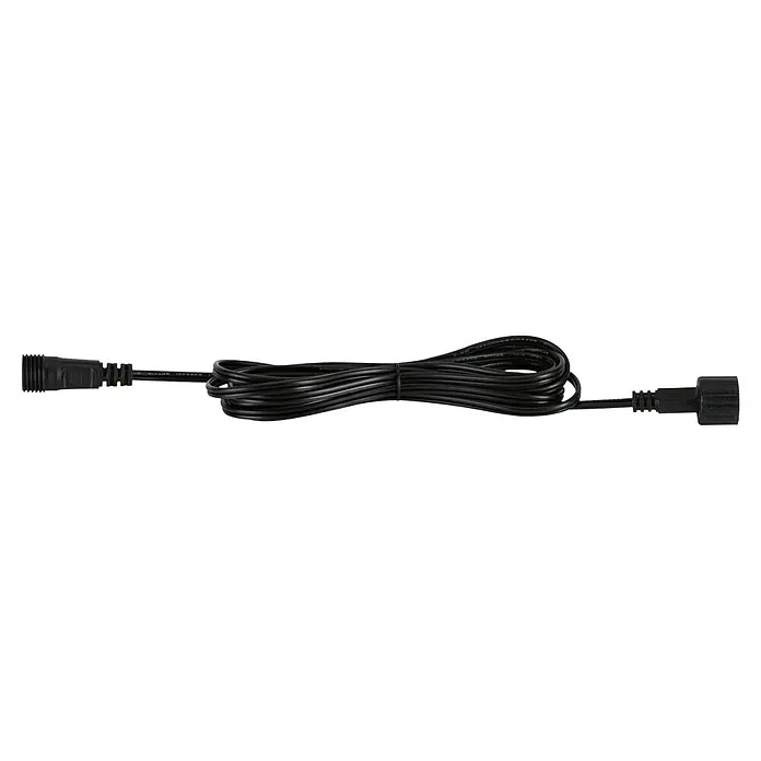 Paulmann SimpLED Verlängerungskabel Outdoor - Schwarz, 250 cm - Schwarzes Verlängerungskabel mit wasserdichten Steckern an beiden Enden für den Außenbereich. Ideal für Gartenbeleuchtung und andere Geräte.