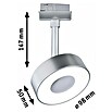 Paulmann URail LED-Spot Circle 3-Step-Dim (Chrom matt, Warmweiß) | BAUHAUS