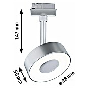 Paulmann URail LED-Spot Circle 3-Step-Dim (Chrom-matt, Warmweiß) | BAUHAUS