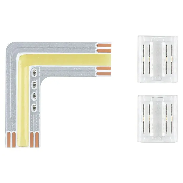 Paulmann MaxLED 500 LED-Band Full-Line COB Edge 90° Tunable White - Länge: 3 cm, Lichtfarbe: Mehrfarbig, 0,35 W, 30 lm, 230 V - LED-Streifen und LED-Verbinder im Detail. Ideal zur Beleuchtung von Ecken, erzeugt ein gleichmäßiges und helles Licht für dekorative Zwecke.