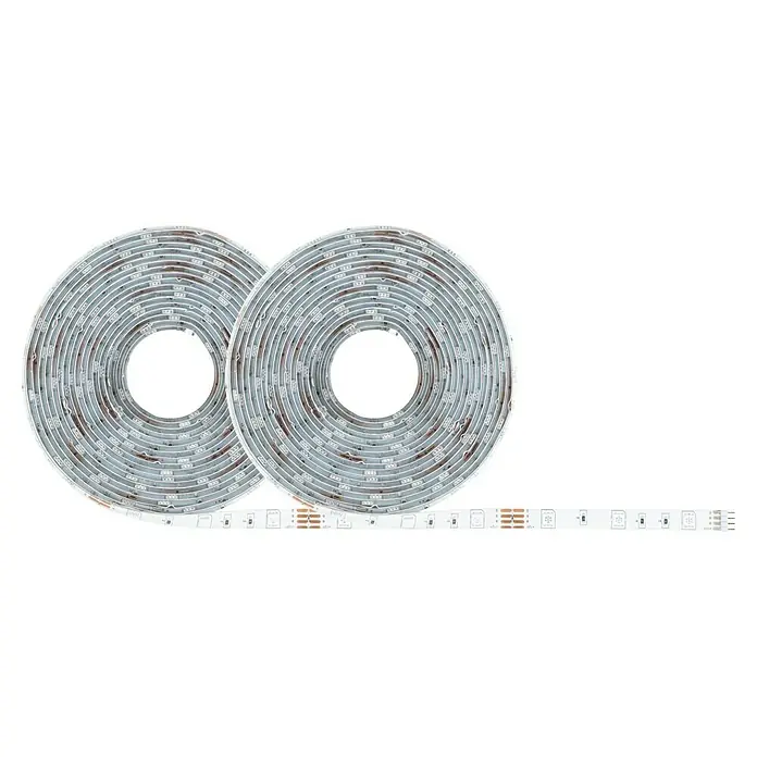 Paulmann SimpLED LED-Band-Set RGB 3 in 1 ZIGBEE - Länge: 10 m, Lichtfarbe: RGB, 26 W, 900 lm, 230 V - Zwei Rollen LED-Streifen mit hoher Leuchtkraft. Ideal zur dekorativen Beleuchtung im Innenbereich. Die Streifen sind flexibel und einfach anzubringen.
