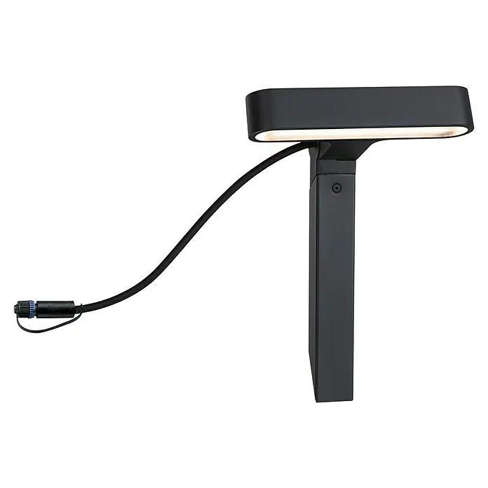 Paulmann Plug & Shine LED-Gartenspot Ito - 7,5 W, Warmweiß, L x B x H: 4 x 22,7 x 37,2 cm - Die moderne Philips Hue LED-Wegeleuchte mit ihrer schlanken Formgebung sorgt für eine stilvolle Beleuchtung im Außenbereich.