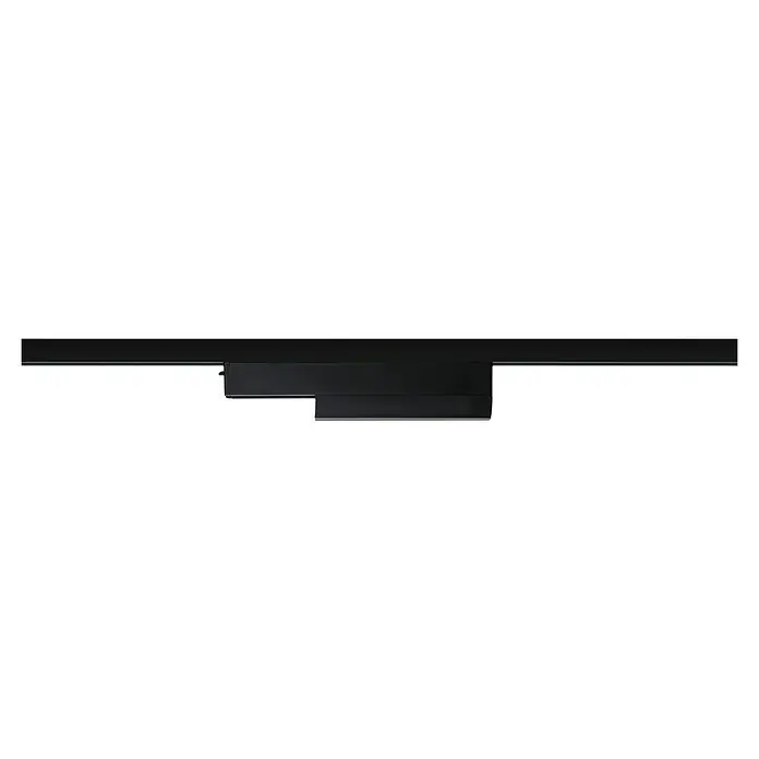 Paulmann URail Controller Smart Home Zigbee 3.0 On-Off-Dimm - Schwarz-matt - Nahaufnahme einer schwarzen Paulmann LED-Innenleuchte im modernen Stil, ideal für Wohnräume. Elegante und funktionale Beleuchtungslösung.