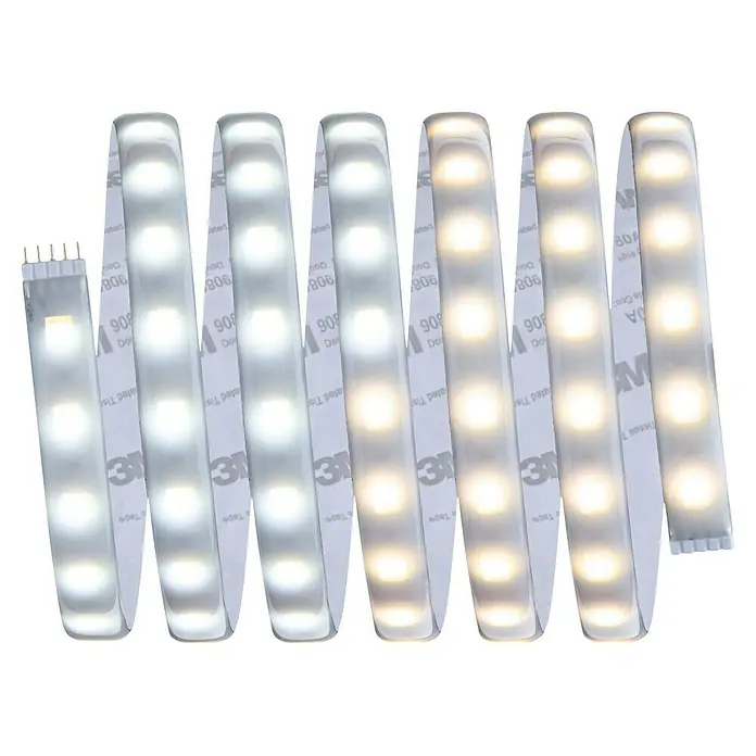 Paulmann MaxLED 500 LED-Band Tunable White IP44 - Länge: 250 cm, Lichtfarbe: Mehrfarbig, 16 W, 1.175 lm - Flexibles LED-Band mit verschiedenen Weißtönen, ideal für stimmungsvolle Beleuchtung und individuelle Lichtgestaltung im Innenbereich.