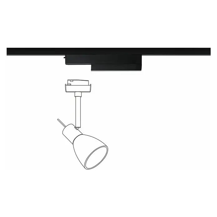 Paulmann URail Controller Smart Home Zigbee 3.0 On-Off-Dimm - Schwarz-matt - Deckenmontierte Schienenleuchte mit verstellbarem Spot für flexible Beleuchtung in modernen Räumen. Elegantes Design für gezielte Lichtakzente.