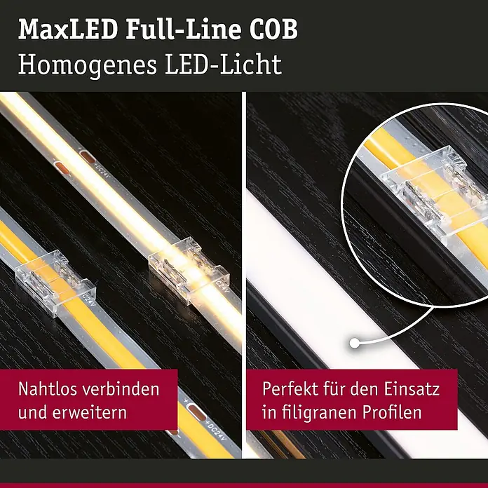 Paulmann MaxLED Connector Set Full-Line COB Wit#Transparant