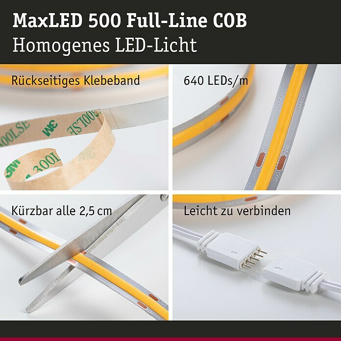 Paulmann MaxLED 500 Basis-Set Full-Line Tunable White (150 cm, Mehrfarbig)  | BAUHAUS