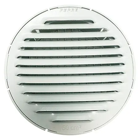 Rejilla de ventilación empotrable con mosquitera