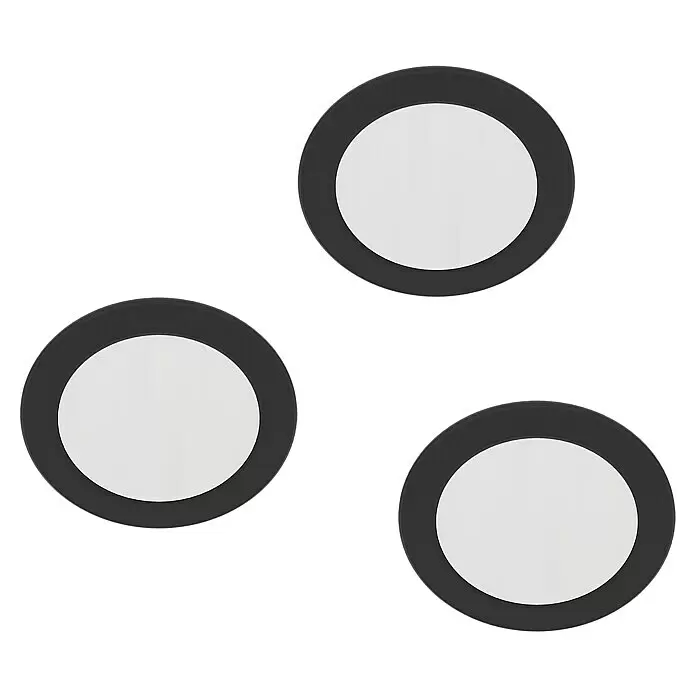 Eglo LED-Einbauleuchten-Set rund CALOGNE3 W, Ø x H: 8,6 x 4 cm, Schwarz