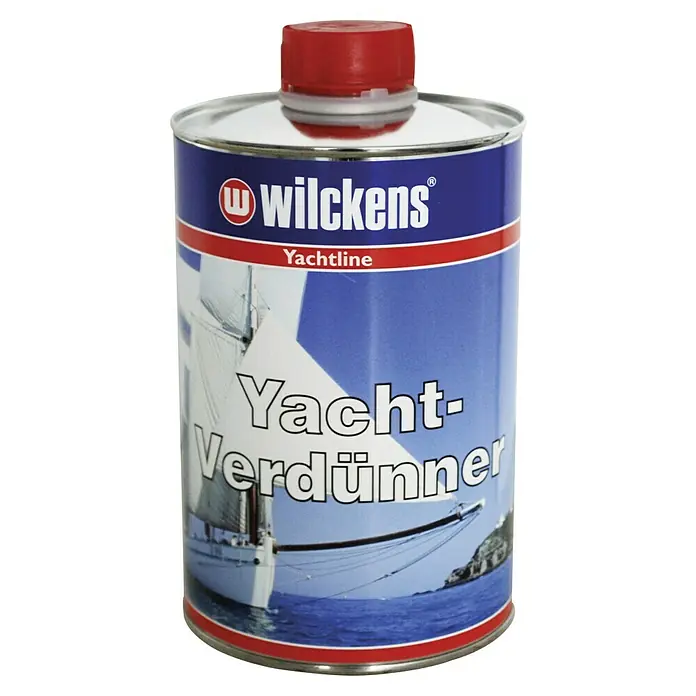 Wilckens Verdünner - 1 l - Das Bild zeigt eine Dose Wilckens Yachtverdünner. Es ist ein Lösungsmittel zum Verdünnen von Lacken und Farben für Yachten und Boote.