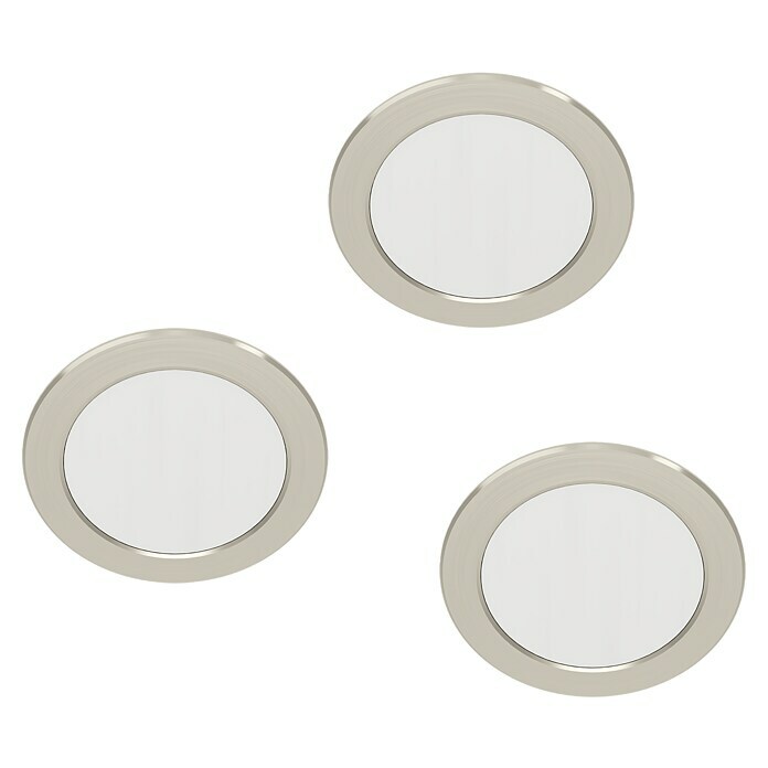 Eglo LED-Einbauleuchten-Set rund CALOGNE (3 W, Ø x H: 8,6 x 4 cm, Nickel) |  BAUHAUS