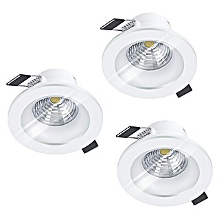 Eglo LED-Einbauleuchten-Set rund Salabate (18 W, Weiß, Neutralweiß)