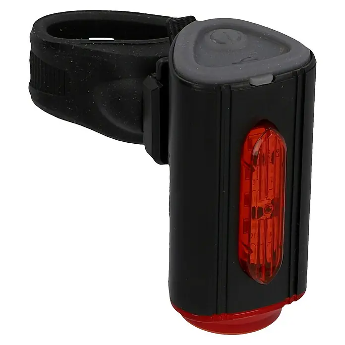 Fischer Fahrradbeleuchtungs-Set - 80 lx, LED, Schwarz - Rücklicht für Fahrräder mit schwarzer Halterung und rotem Glas für gute Sichtbarkeit und Sicherheit im Straßenverkehr.