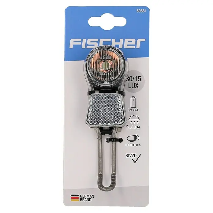 Fischer LED-Frontlicht 30/15 Dy-LookLichtstärke: 15 lx - 30 lx