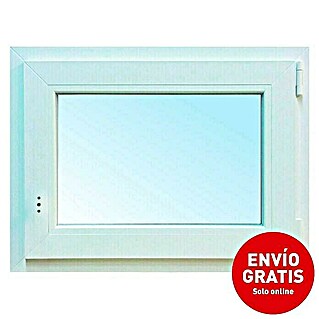 Solid Elements Ventana de PVC Practicable-Oscilobatiente (80 x 60 cm, Derecha, Blanco, Sin persiana)