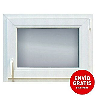 Solid Elements Set de ventana de PVC Practicable-Oscilobatiente (80 x 60 cm, Derecha, Blanco, Sin persiana)