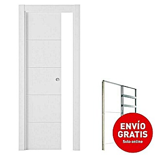 Set para puertas correderas Recife (72,5 x 203 cm, Blanco, Con uñero)