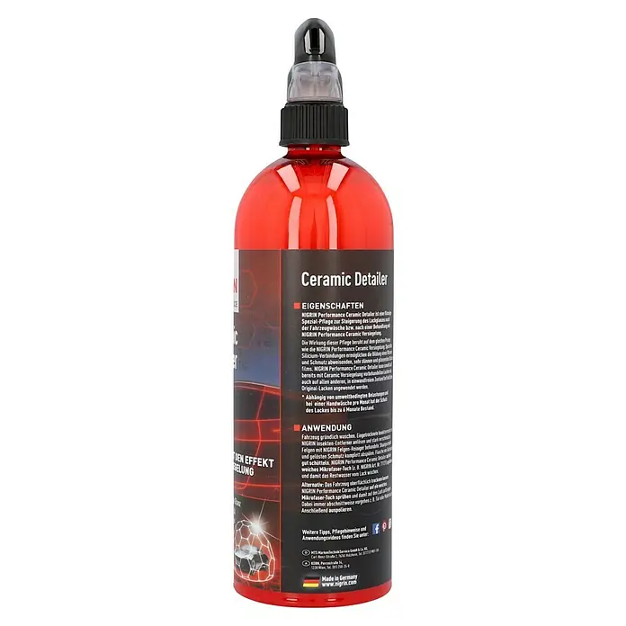 Nigrin Performance Detailer Ceramic - 750 ml - NIGRIN Performance Ceramic Detailer: Spezialpflege für Lackglanz und Schutz. Leichte Anwendung für langanhaltenden Glanz und Schutz des Fahrzeuglacks.