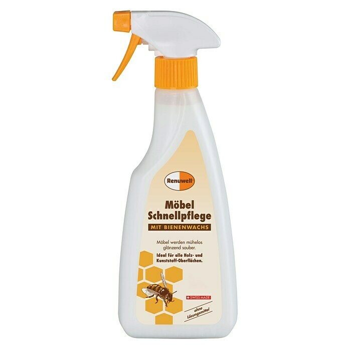 Renuwell Möbel-Schnellpflege mit Bienenwachs (500 ml)