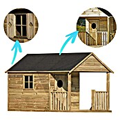 Spielhaus Florian (L x B x H: 170 x 270 x 171 cm, Holz, Natur) | BAUHAUS