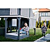 Spielhaus Tom 60 (L x B x H: 226,5 x 176 x 272 cm, Holz, Natur/Rot) | BAUHAUS