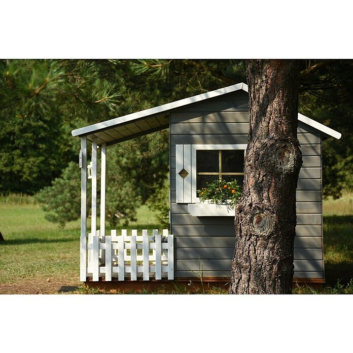 Spielhaus Mia (L x B x H: 190,5 x 143 x 159 cm, Holz, Natur) | BAUHAUS