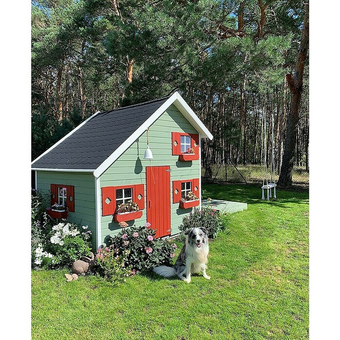 Spielhaus Aleks (L x B x H: 223 x 250 x 230 cm, Holz, Natur) | BAUHAUS