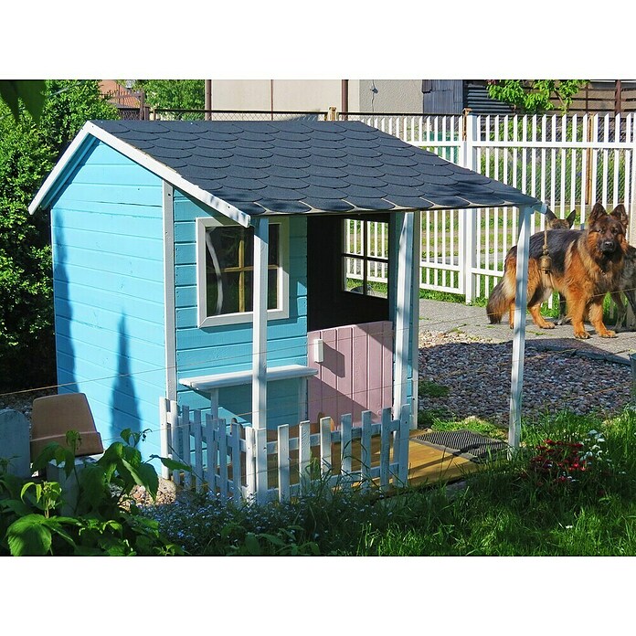 Spielhaus Mia (L x B x H: 190,5 x 143 x 159 cm, Holz, Natur) | BAUHAUS