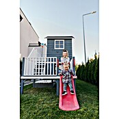 Spielhaus Tom 60 (L x B x H: 226,5 x 176 x 272 cm, Holz, Natur/Rot) | BAUHAUS