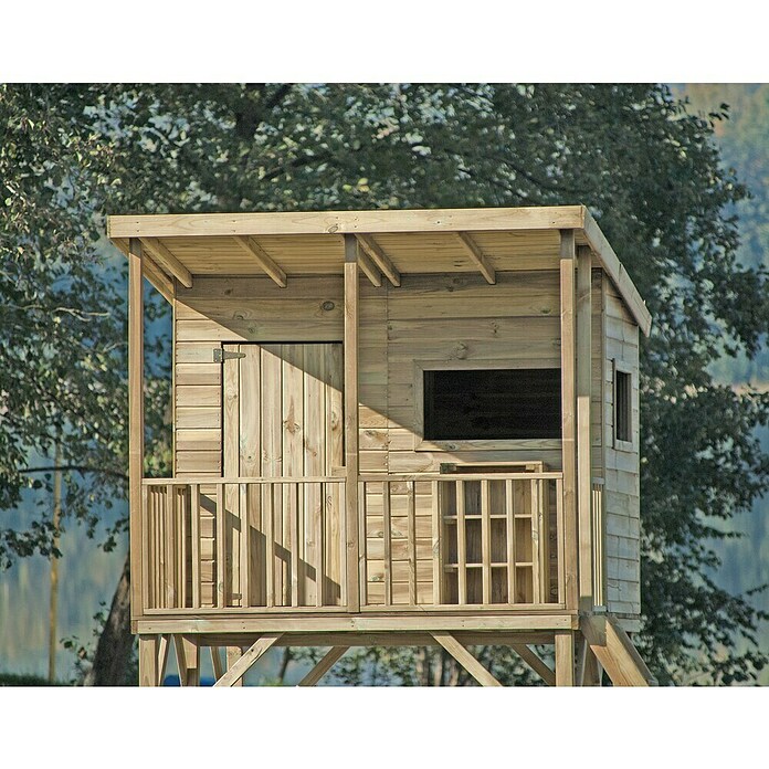 Spielhaus Robin (L x B x H: 220 x 175 x 272 cm, Holz, Natur) | BAUHAUS