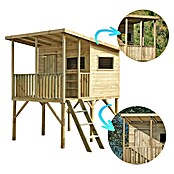 Spielhaus Robin (L x B x H: 220 x 175 x 272 cm, Holz, Natur) | BAUHAUS