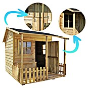 Spielhaus Mia (L x B x H: 190,5 x 143 x 159 cm, Holz, Natur) | BAUHAUS
