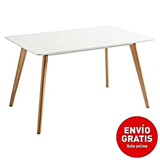 Mesa Capri (L x An: 120 x 80 cm, Material del tablero de la mesa: MDF, Blanco)