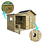 Spielhaus Elisa (L x B x H: 240 x 125 x 173 cm, Holz, Natur) | BAUHAUS