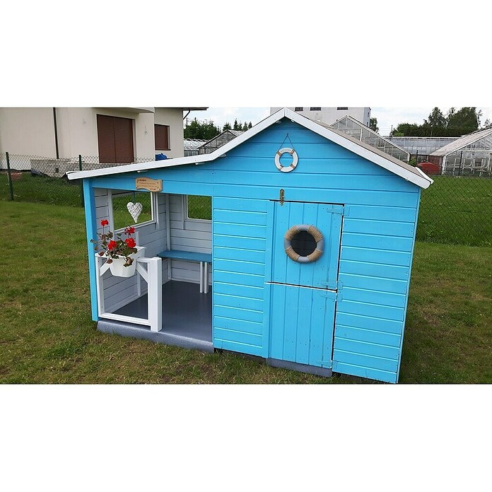 Spielhaus Elisa (L x B x H: 240 x 125 x 173 cm, Holz, Natur) | BAUHAUS