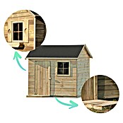 Spielhaus Lennard (L x B x H: 161 x 127 x 158 cm, Holz, Natur) | BAUHAUS