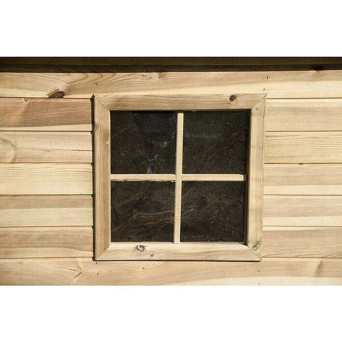 Spielhaus Leonie (L x B x H: 250 x 141 x 165 cm, Holz, Natur) | BAUHAUS
