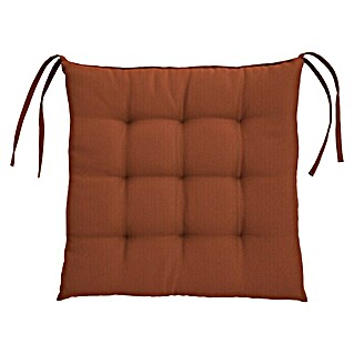 Sunfun Sitzkissen Nils (L x B x H: 40 x 40 x 4 cm, Terracotta, 100% Polyester)