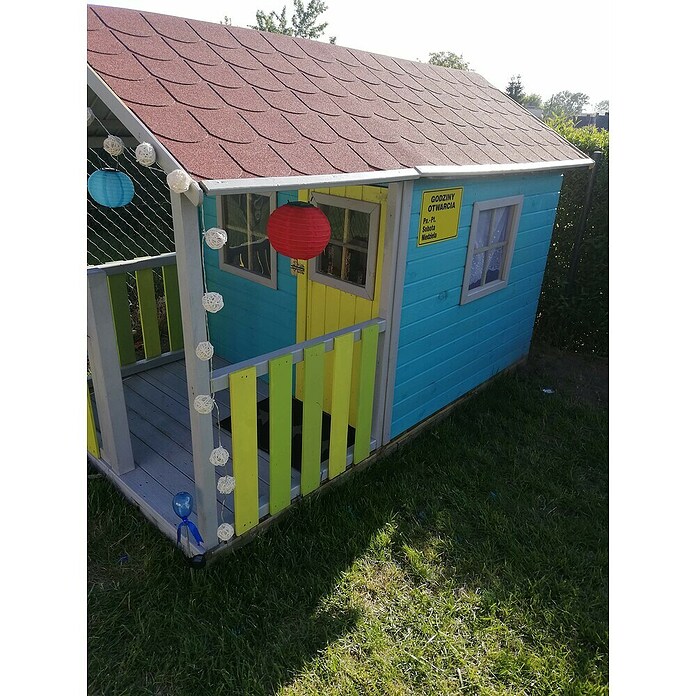 Spielhaus Leonie (L x B x H: 250 x 141 x 165 cm, Holz, Natur) | BAUHAUS