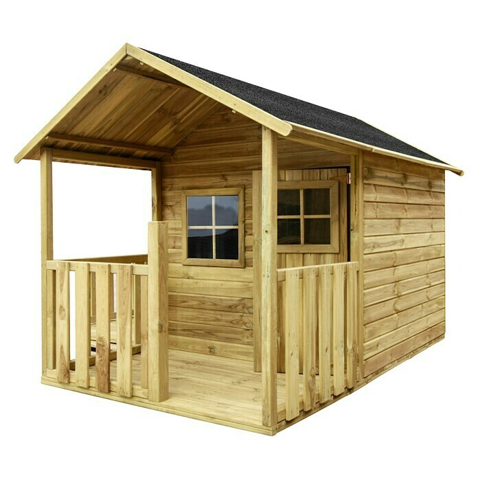 Spielhaus Leonie (L x B x H: 250 x 141 x 165 cm, Holz, Natur)