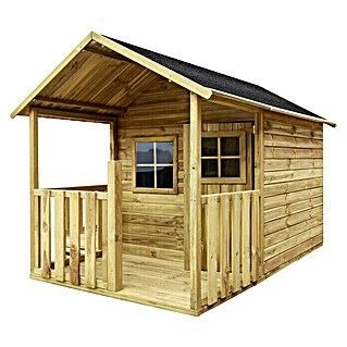 Spielhaus Leonie (L x B x H: 250 x 141 x 165 cm, Holz, Natur)