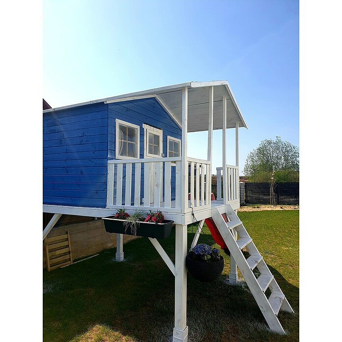 Spielhaus Finn (L x B x H: 239 x 190 x 256 cm, Holz, Natur) | BAUHAUS